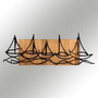 Wallity Ships In The Sea - Accesorio decorativo de pared de madera y metal